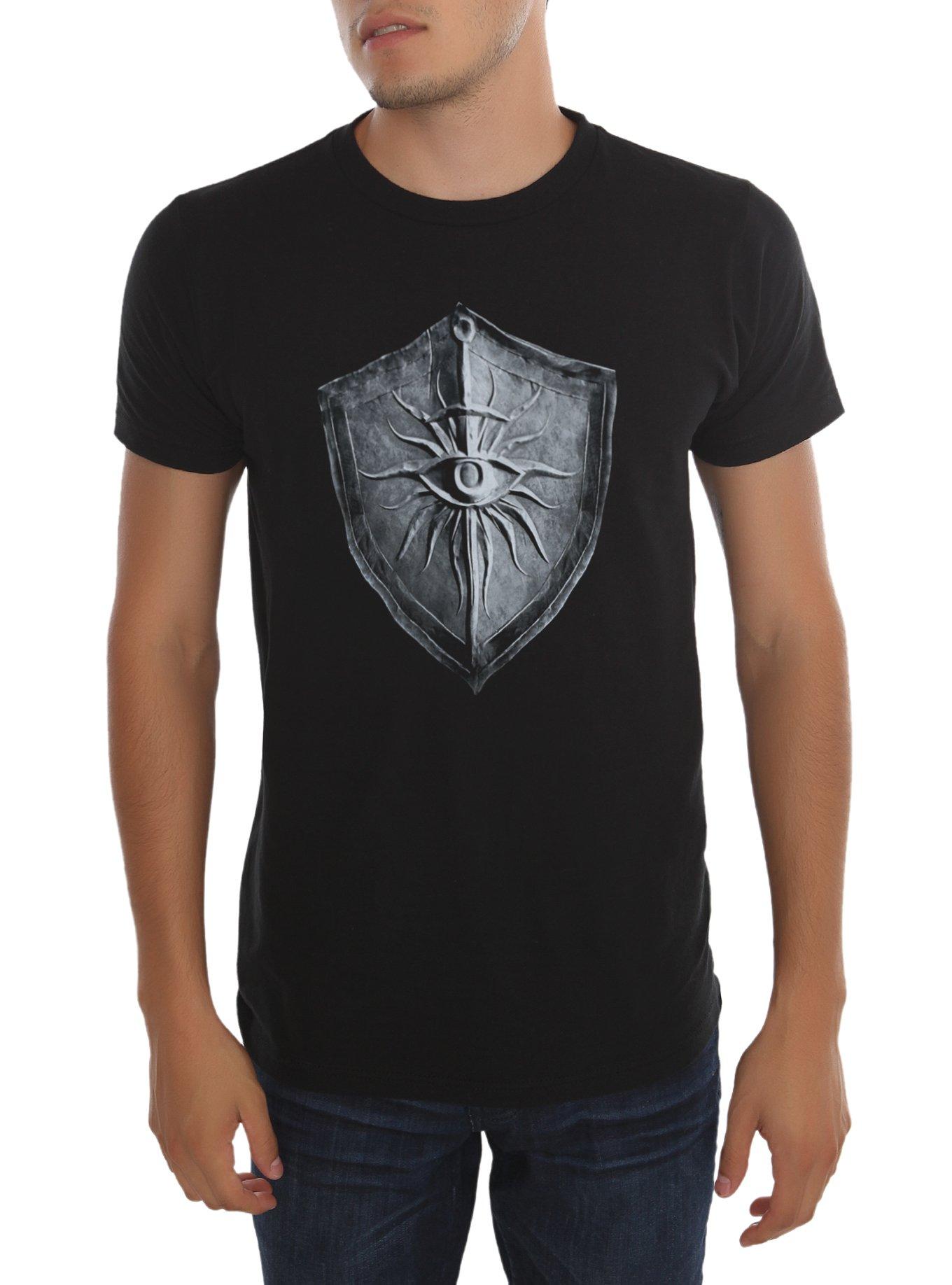 Dragon Age: Inquisition Shield T-Shirt, BLACK, hi-res