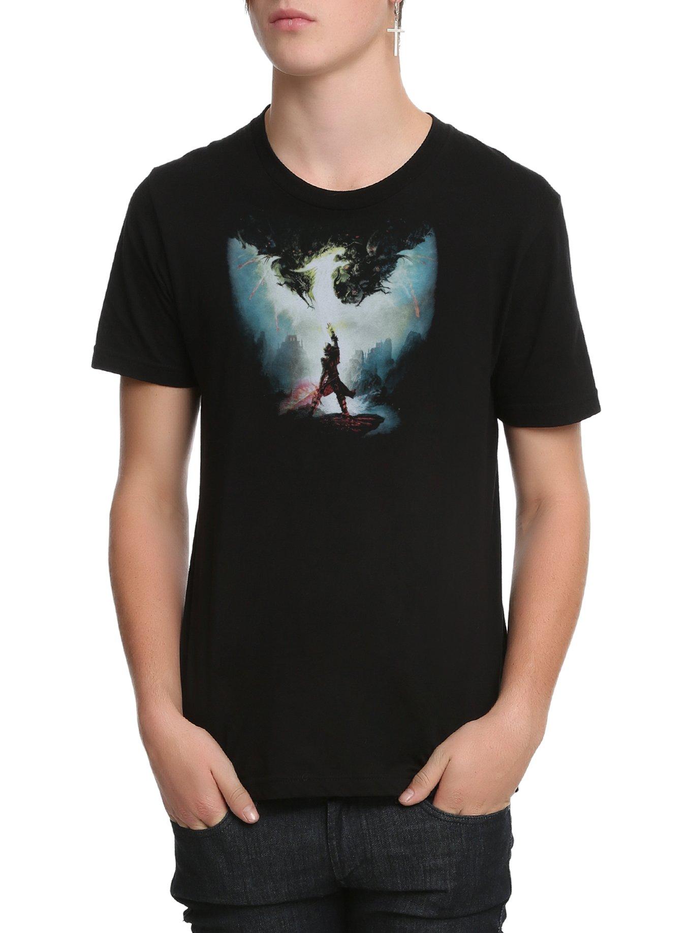 Dragon Age: Inquisition Cover Art T-Shirt, BLACK, hi-res