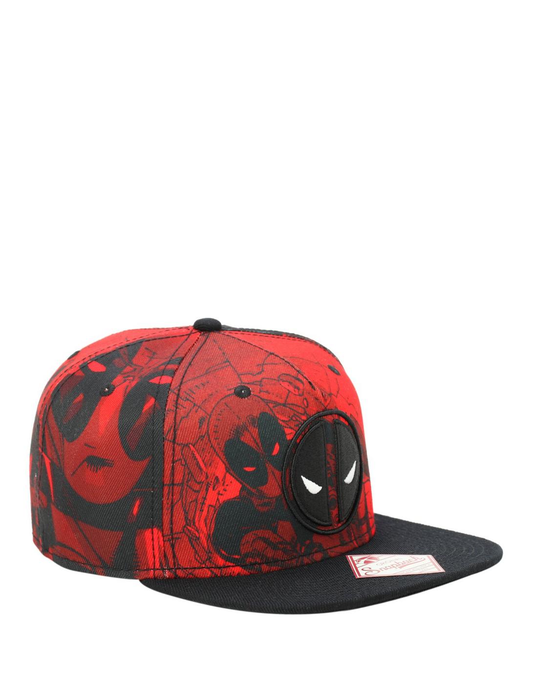 Marvel Deadpool Red Tonal Snapback Hat, , hi-res