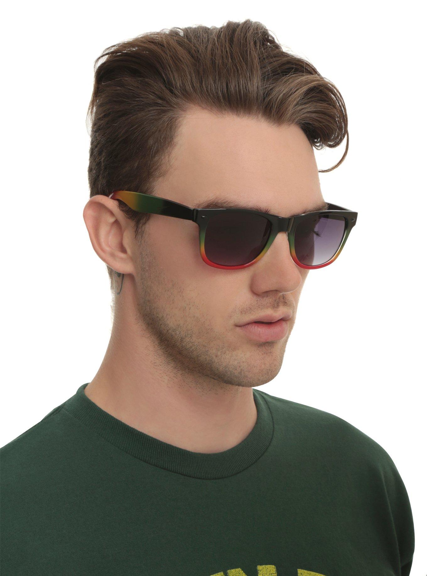 Rasta Fade Retro Sunglasses, , hi-res