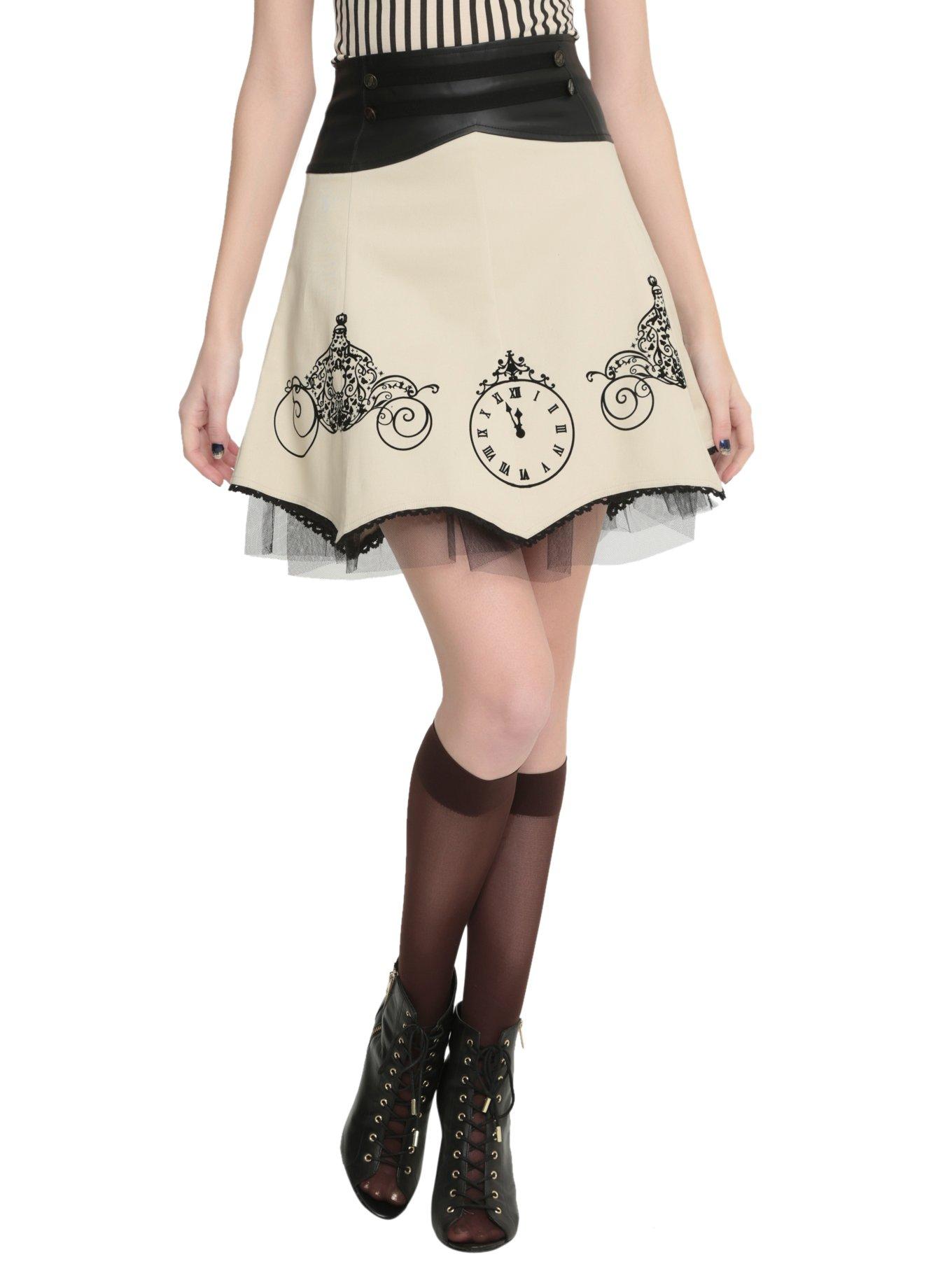 Disney Cinderella High-Waisted Skirt, BLACK, hi-res