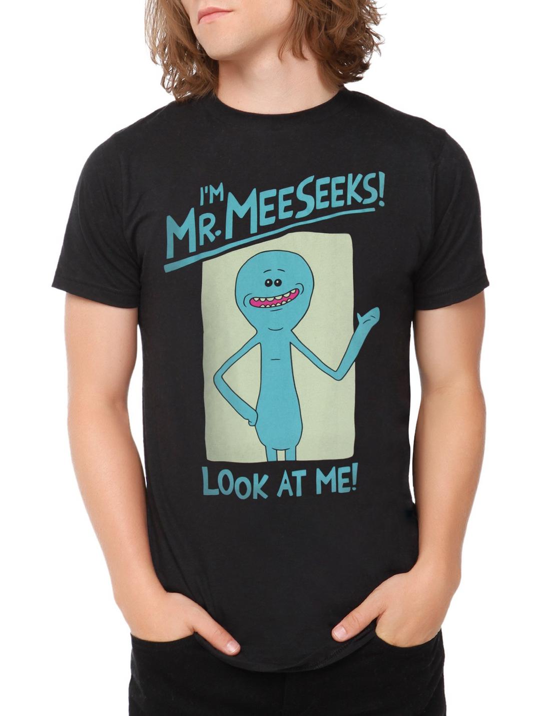 Rick And Morty Mr. Meeseeks T-Shirt, BLACK, hi-res