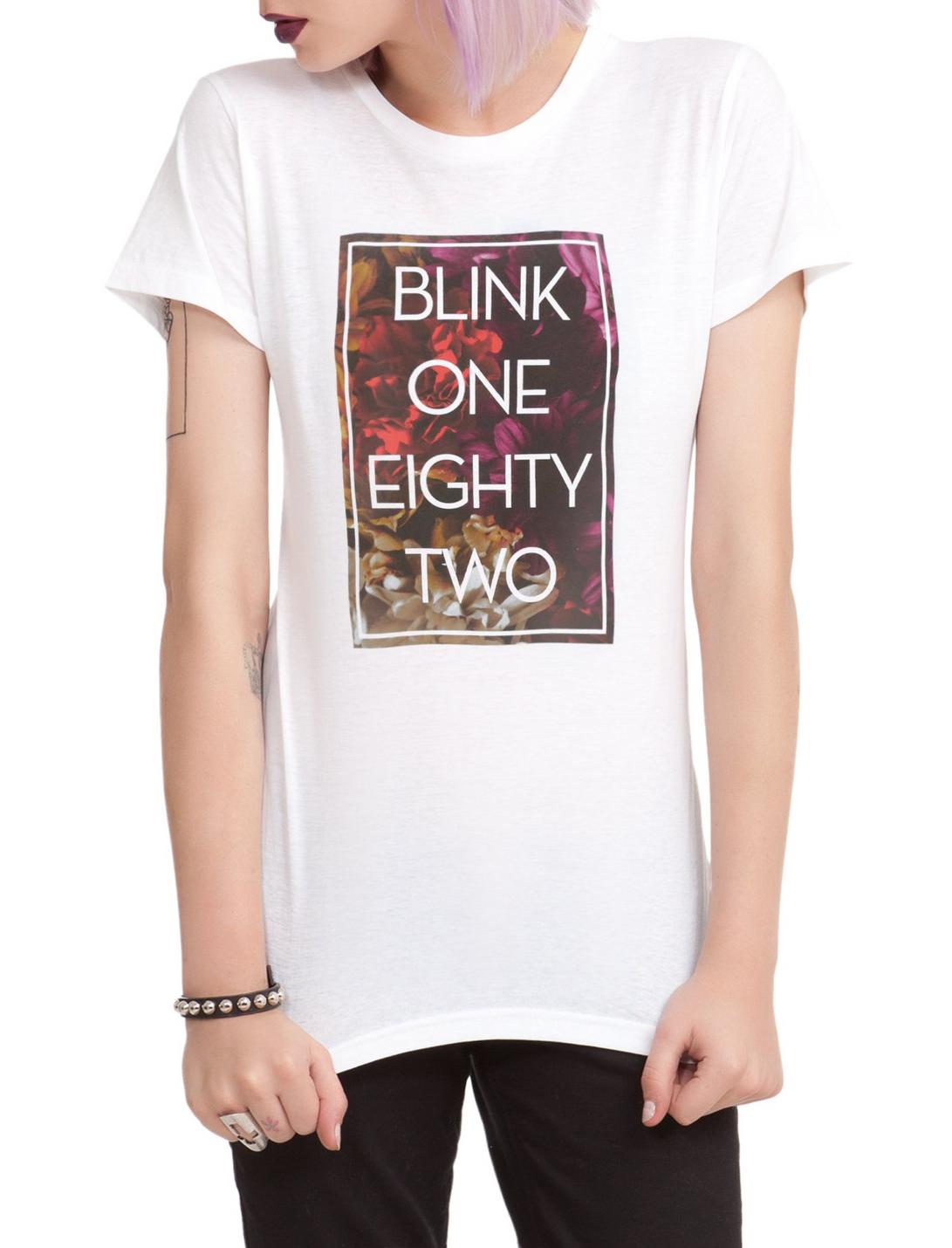 Blink-182 Floral Girls T-Shirt, BLACK, hi-res