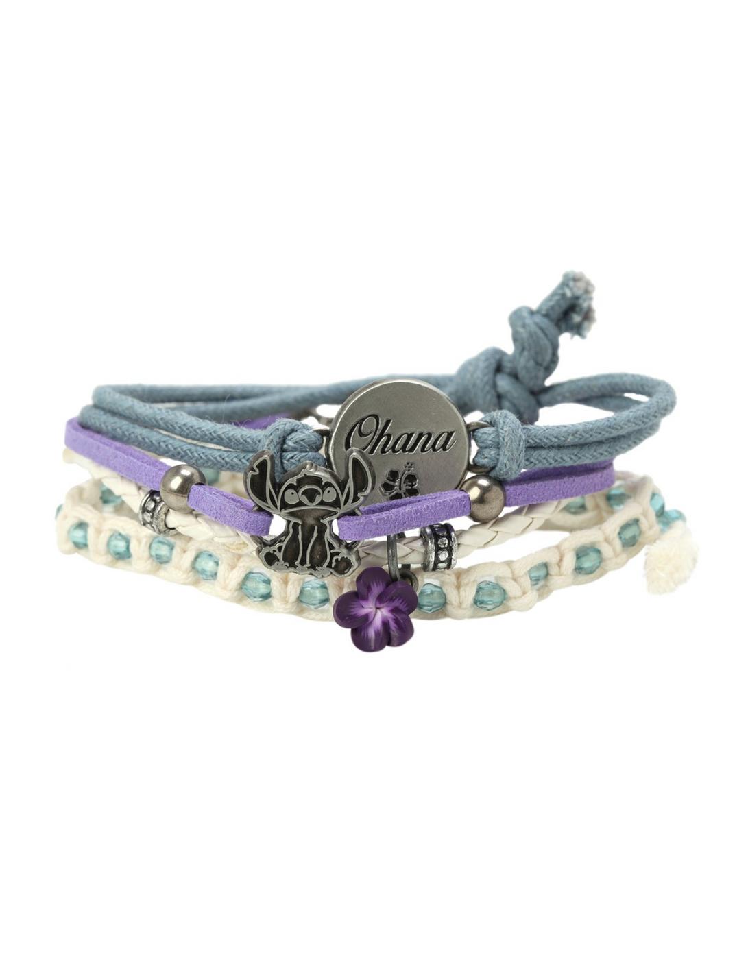 Disney Lilo & Stitch Ohana Bracelet 4 Pack, , hi-res