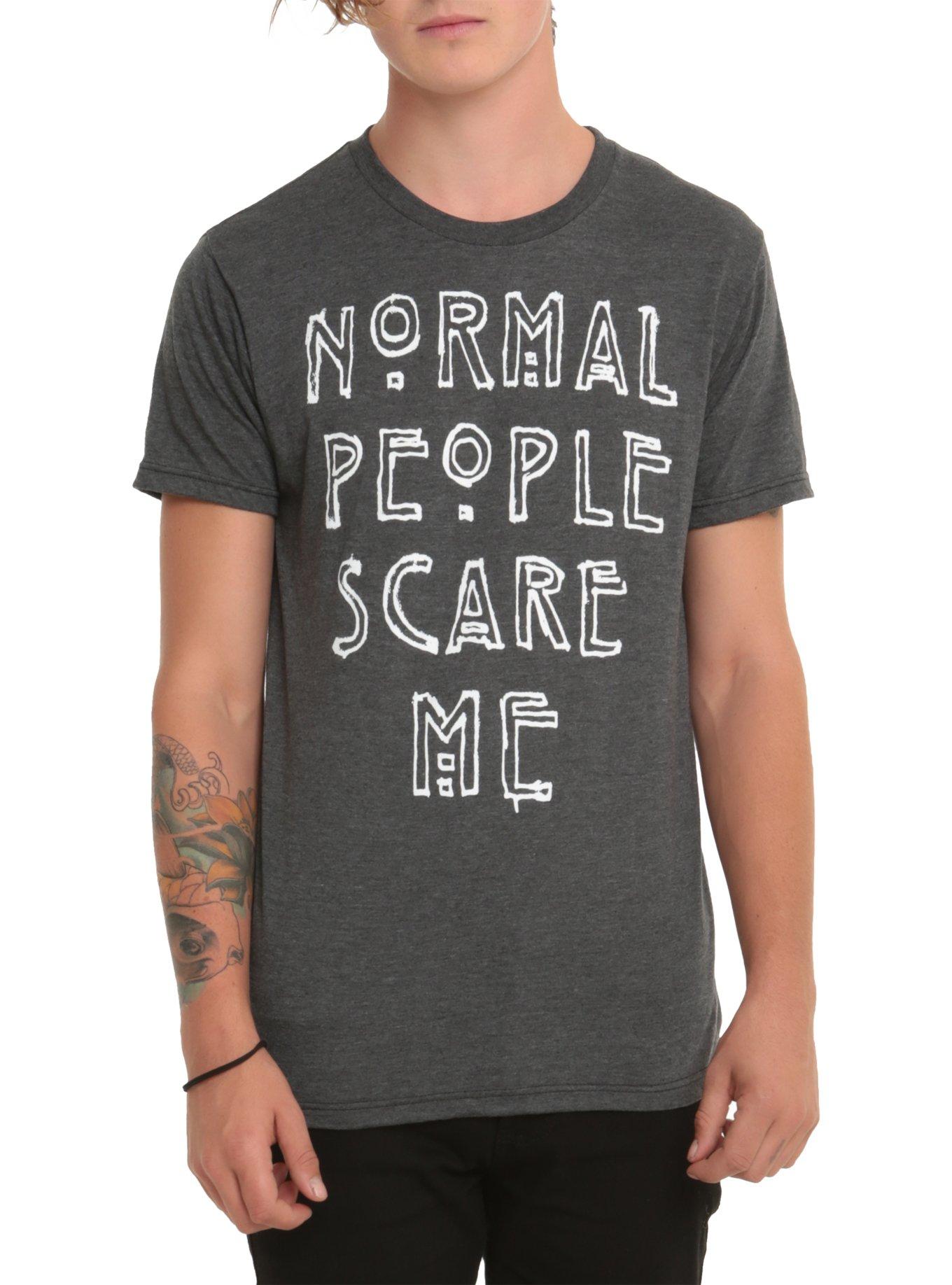 American Horror Story Normal People Scare Me T-Shirt, DARK GRAY, hi-res