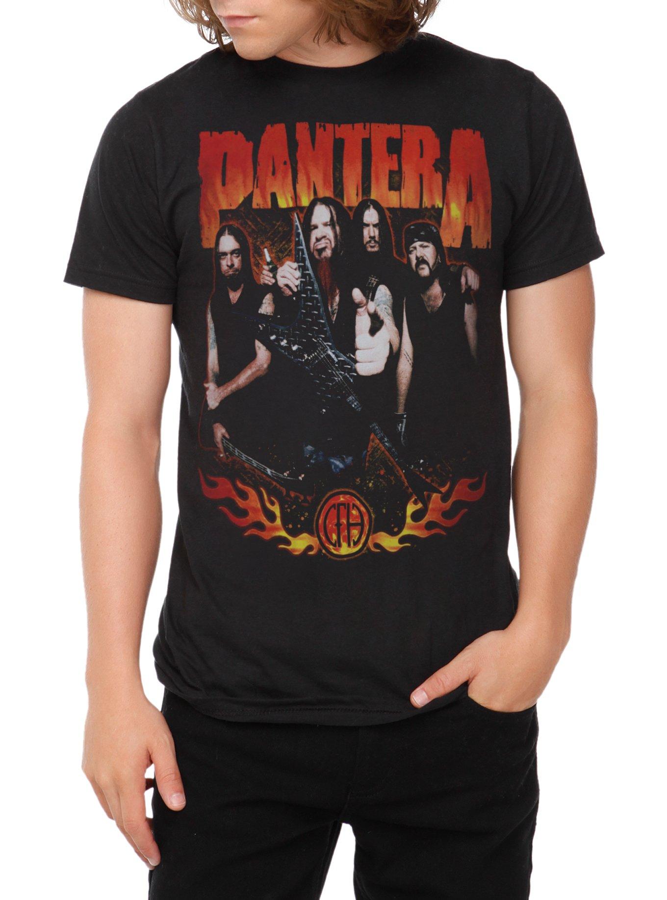 Pantera CFH Flames T-Shirt, BLACK, hi-res