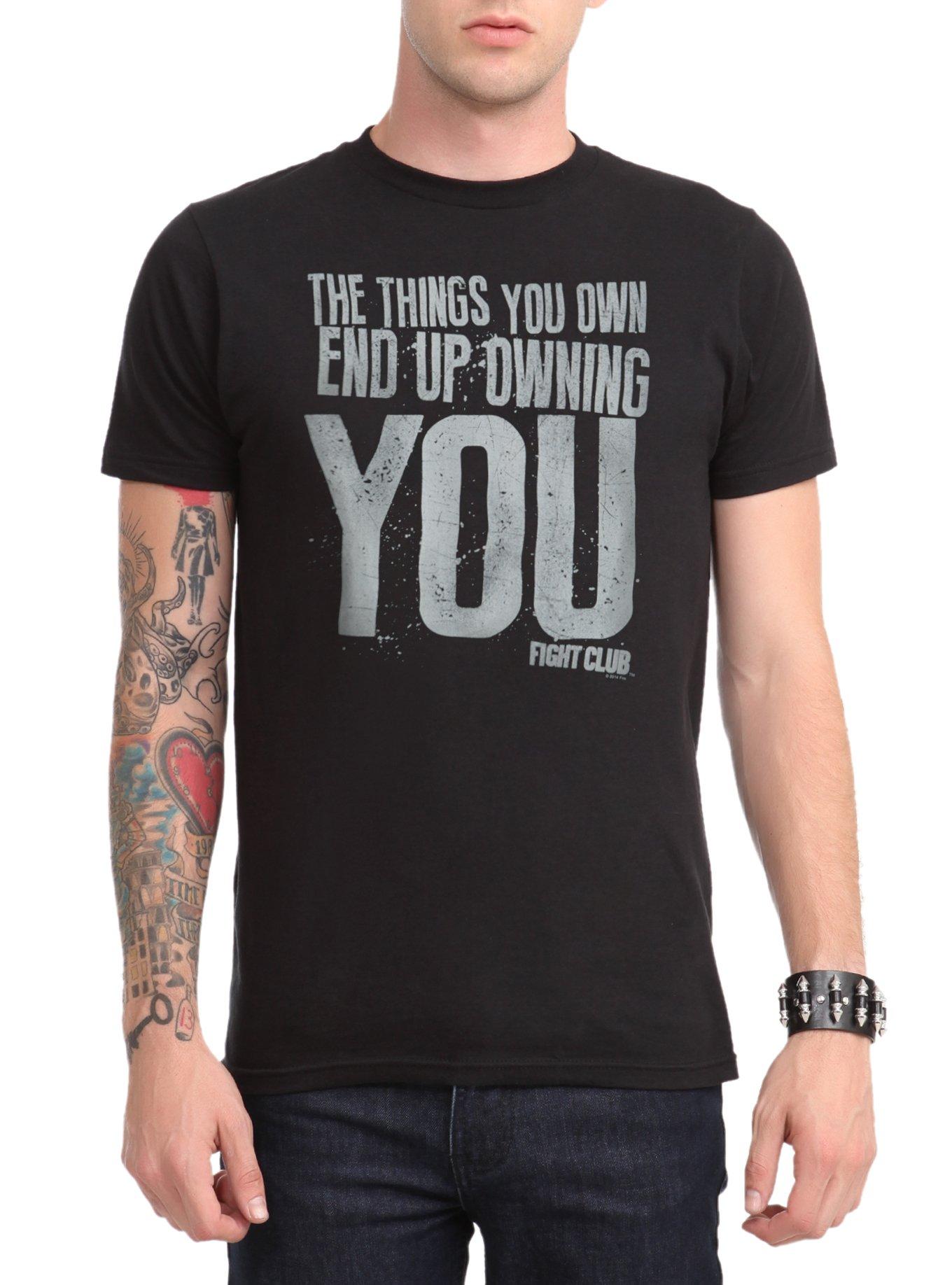 Fight Club Owning You T-Shirt, BLACK, hi-res