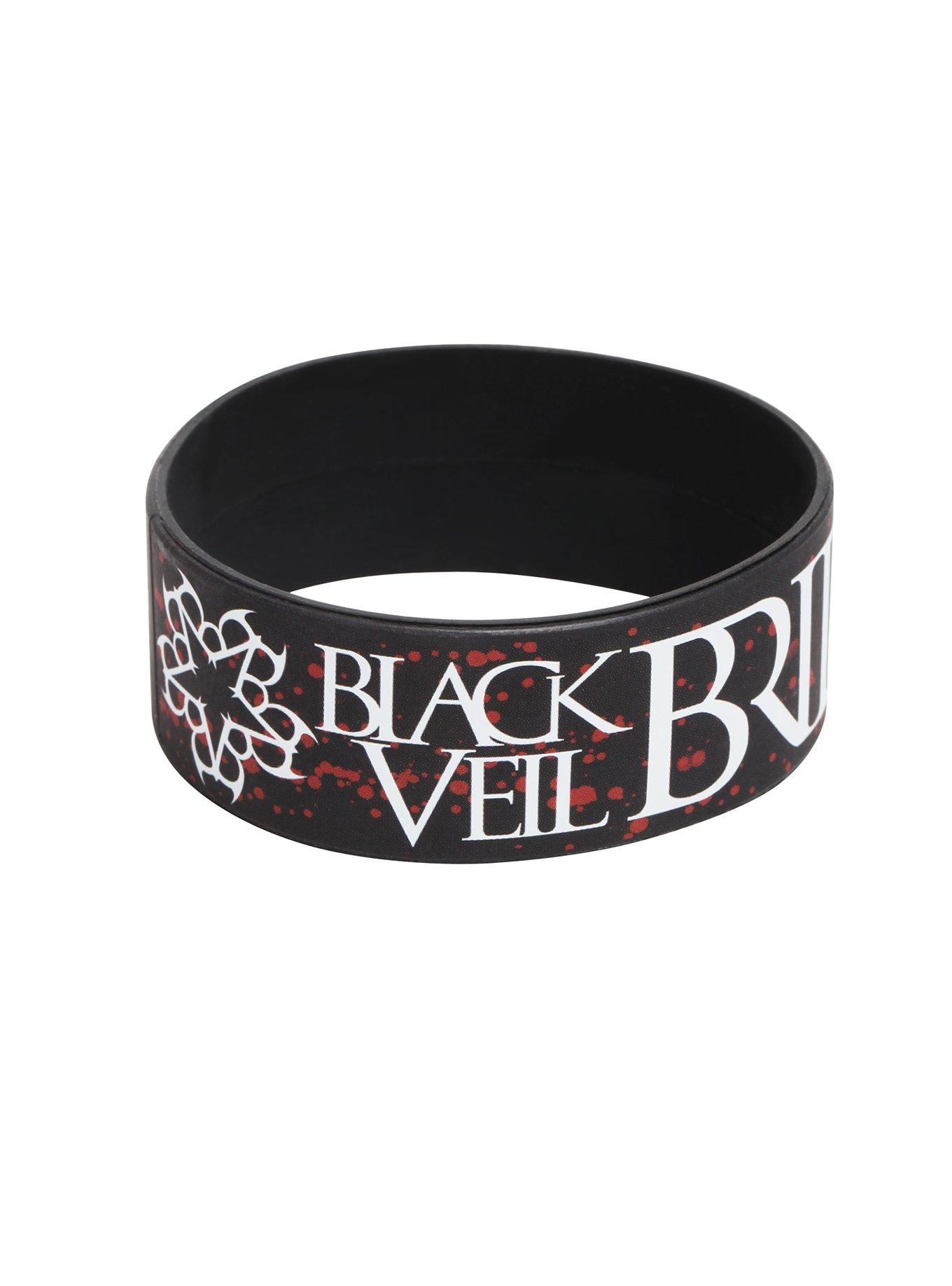 Black Veil Brides Splatter Band Rubber Bracelet, , hi-res