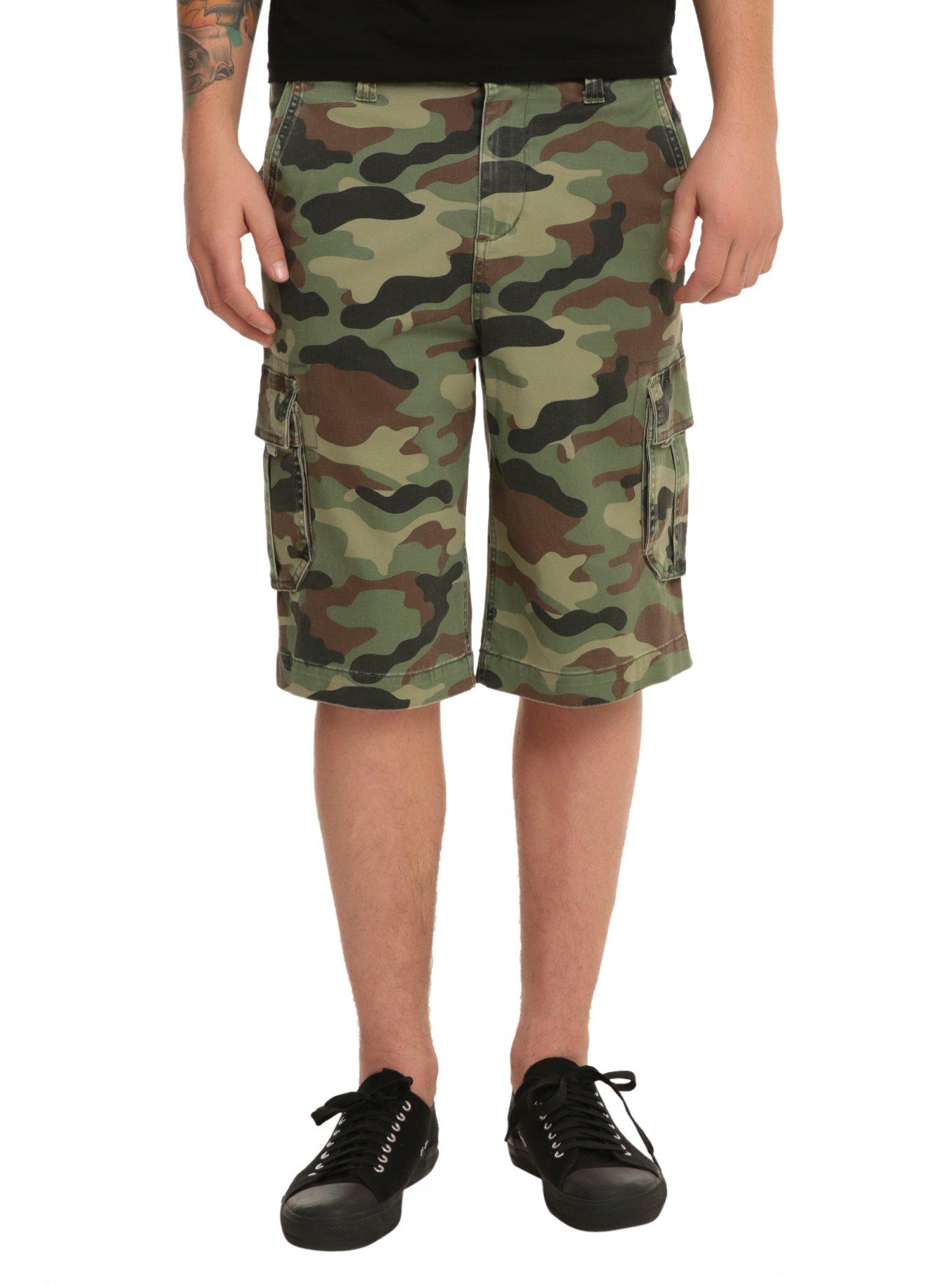 RUDE Camouflage Cargo Shorts, , hi-res
