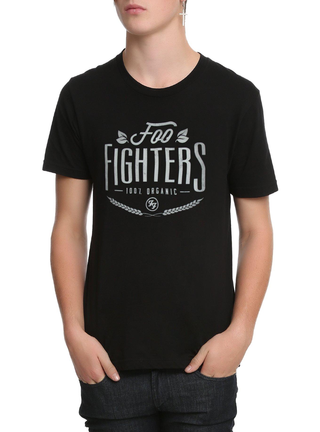 Foo Fighters 100% Organic Logo T-Shirt, BLACK, hi-res