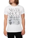 Never Shout Never Floral T-Shirt, BLACK, hi-res