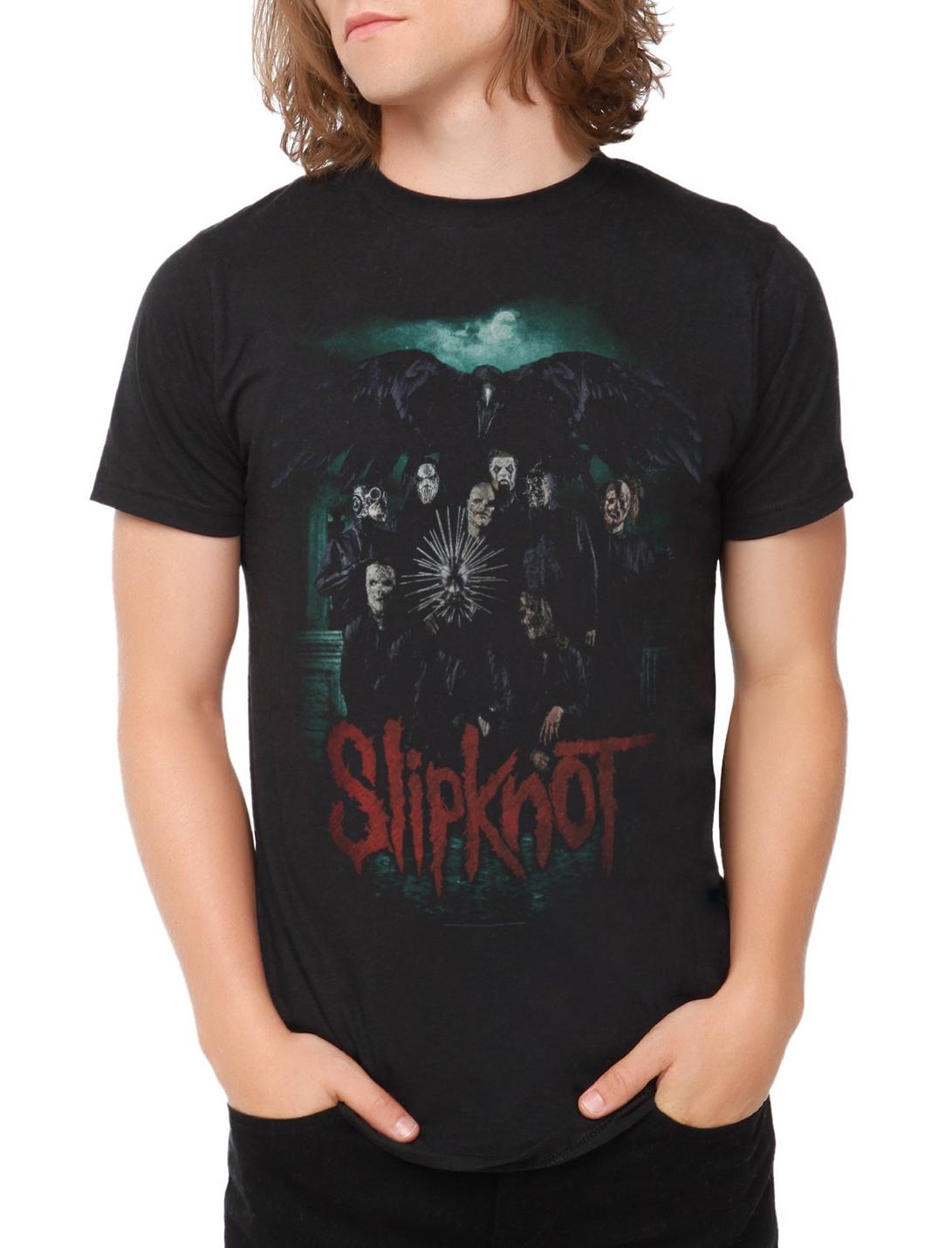 Slipknot Crow T-Shirt, BLACK, hi-res