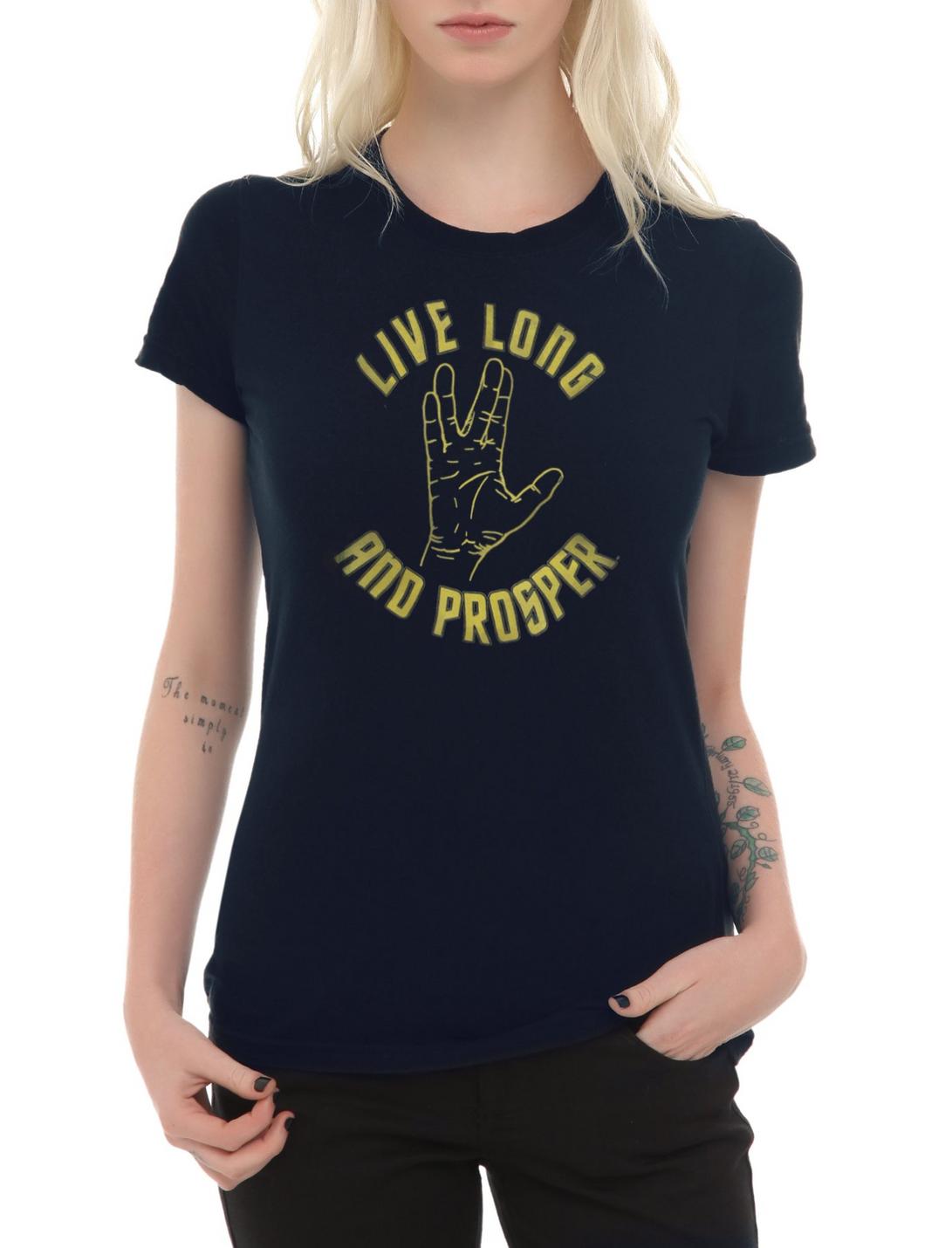 Star Trek Live Long And Prosper Girls T-Shirt, BLACK, hi-res