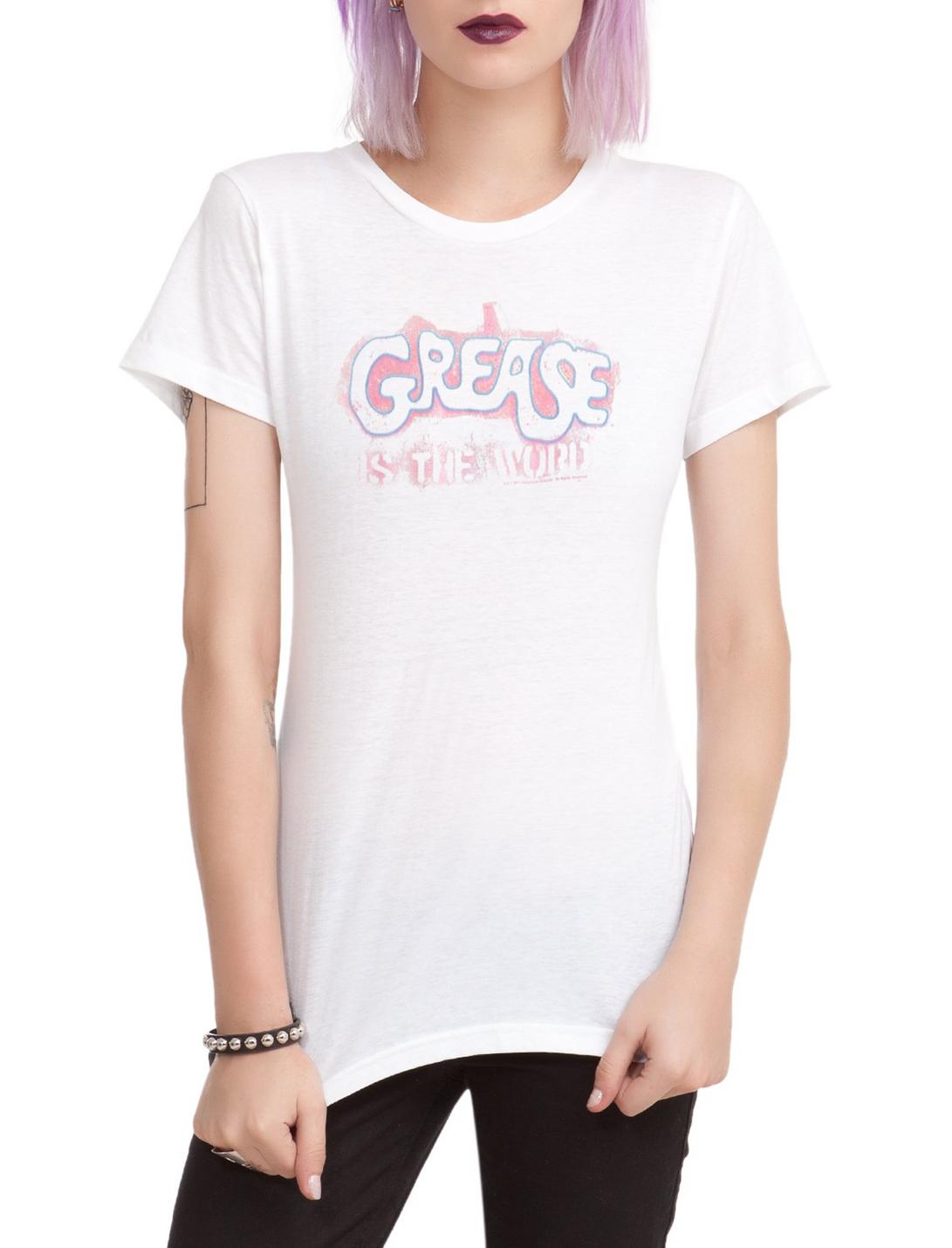 Grease Is The Word Girls T-Shirt, BLACK, hi-res