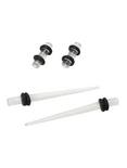 Acrylic Clear Micro Taper And Plug 4 Pack, MULTI, hi-res