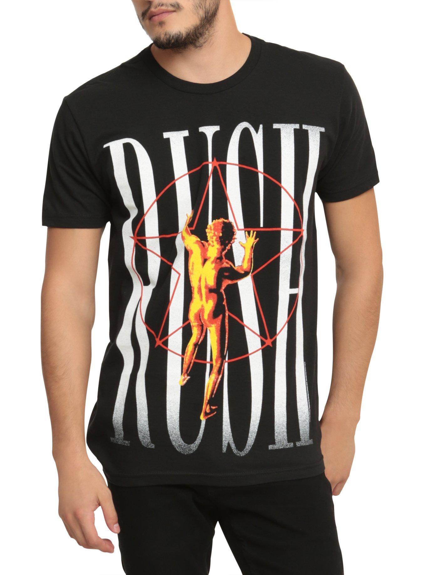 Rush 2112 Pentagram T-Shirt, BLACK, hi-res