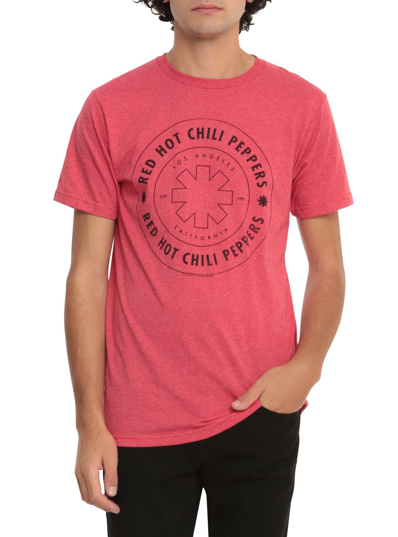 Red Hot Chili Peppers Circle Logo T-Shirt, , hi-res