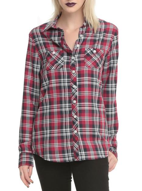 Red Plaid Top | Hot Topic