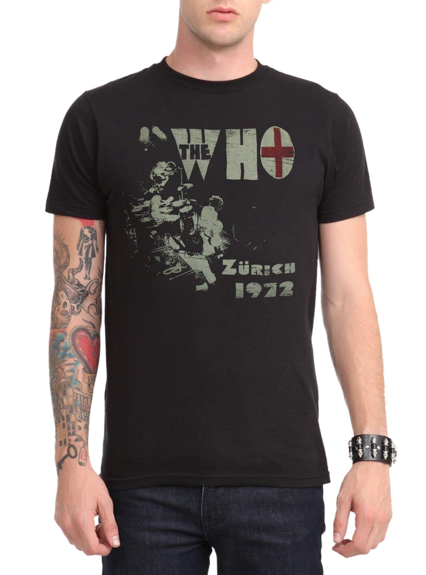 The Who Zurich 1972 T-Shirt, BLACK, hi-res