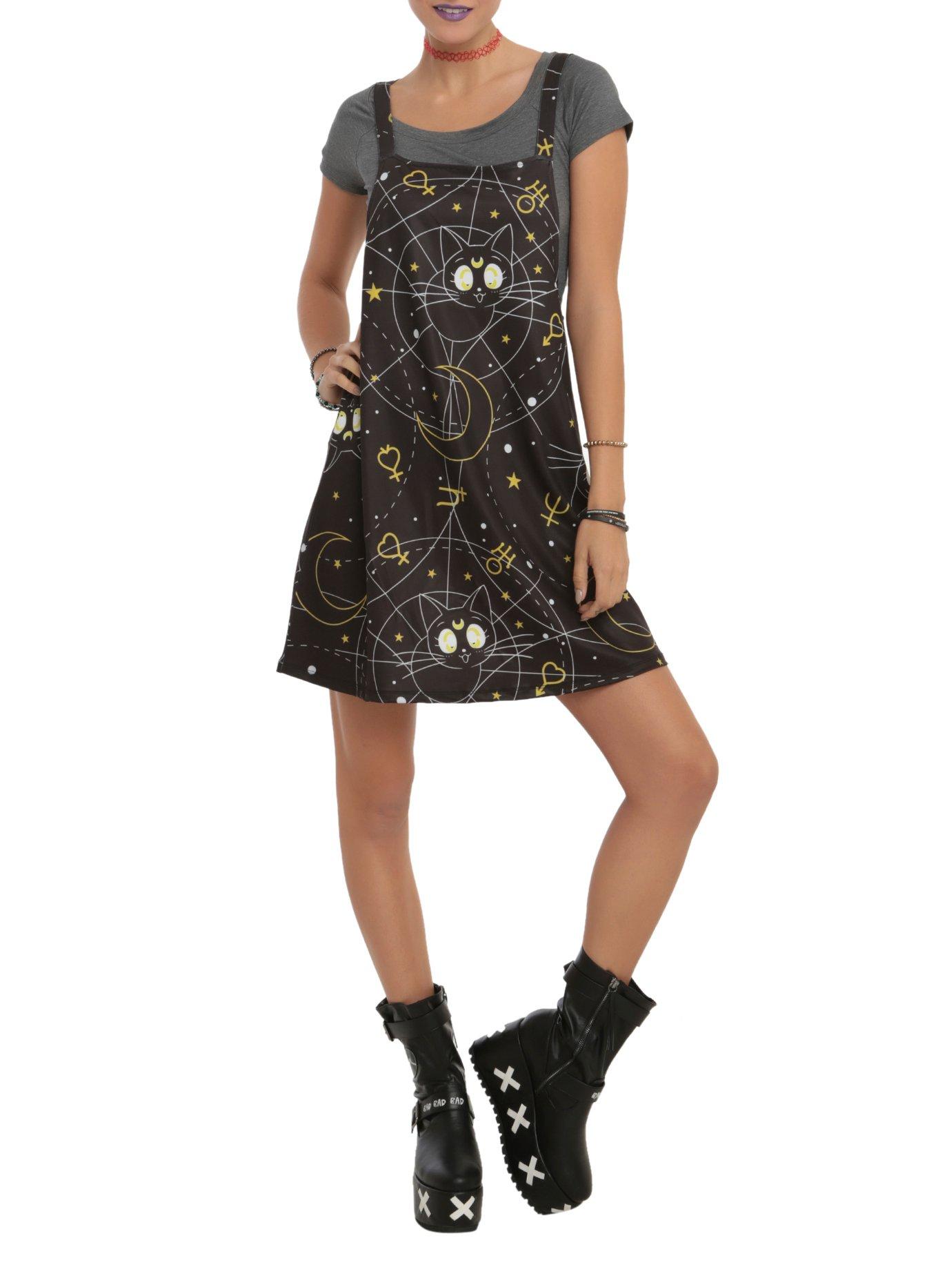 Sailor Moon Luna Jumper Dress, BLACK, hi-res