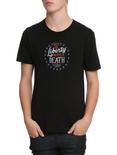 Liberty Or Death T-Shirt, BLACK, hi-res