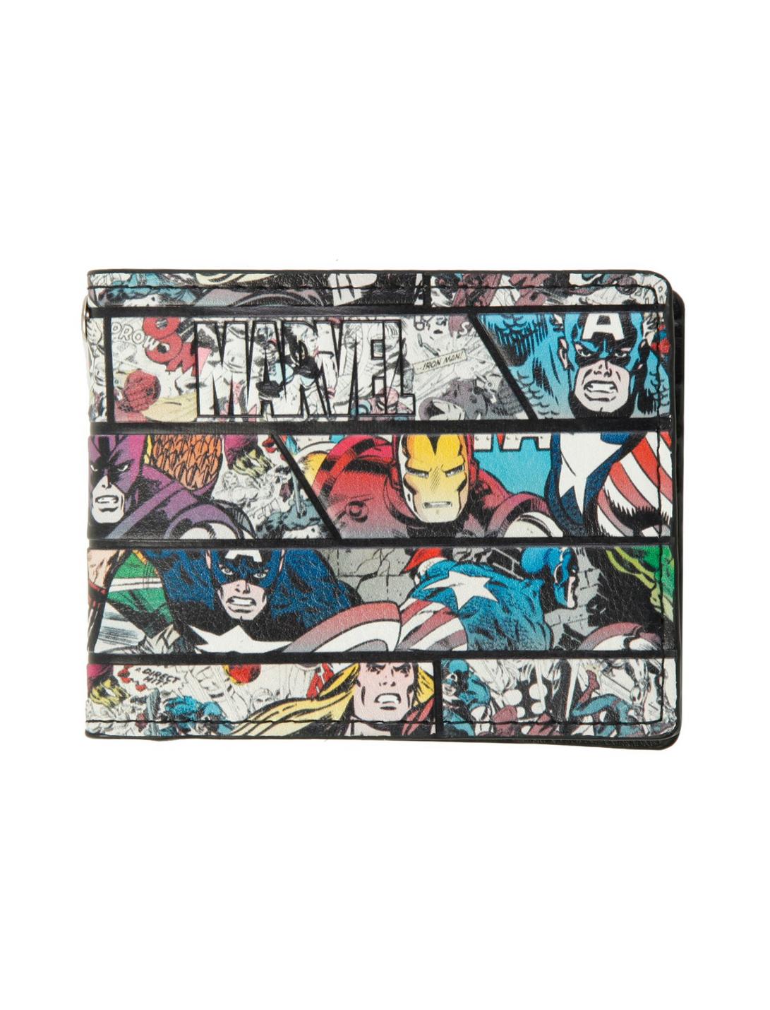 Marvel The Avengers Panel Bi-Fold Wallet, , hi-res
