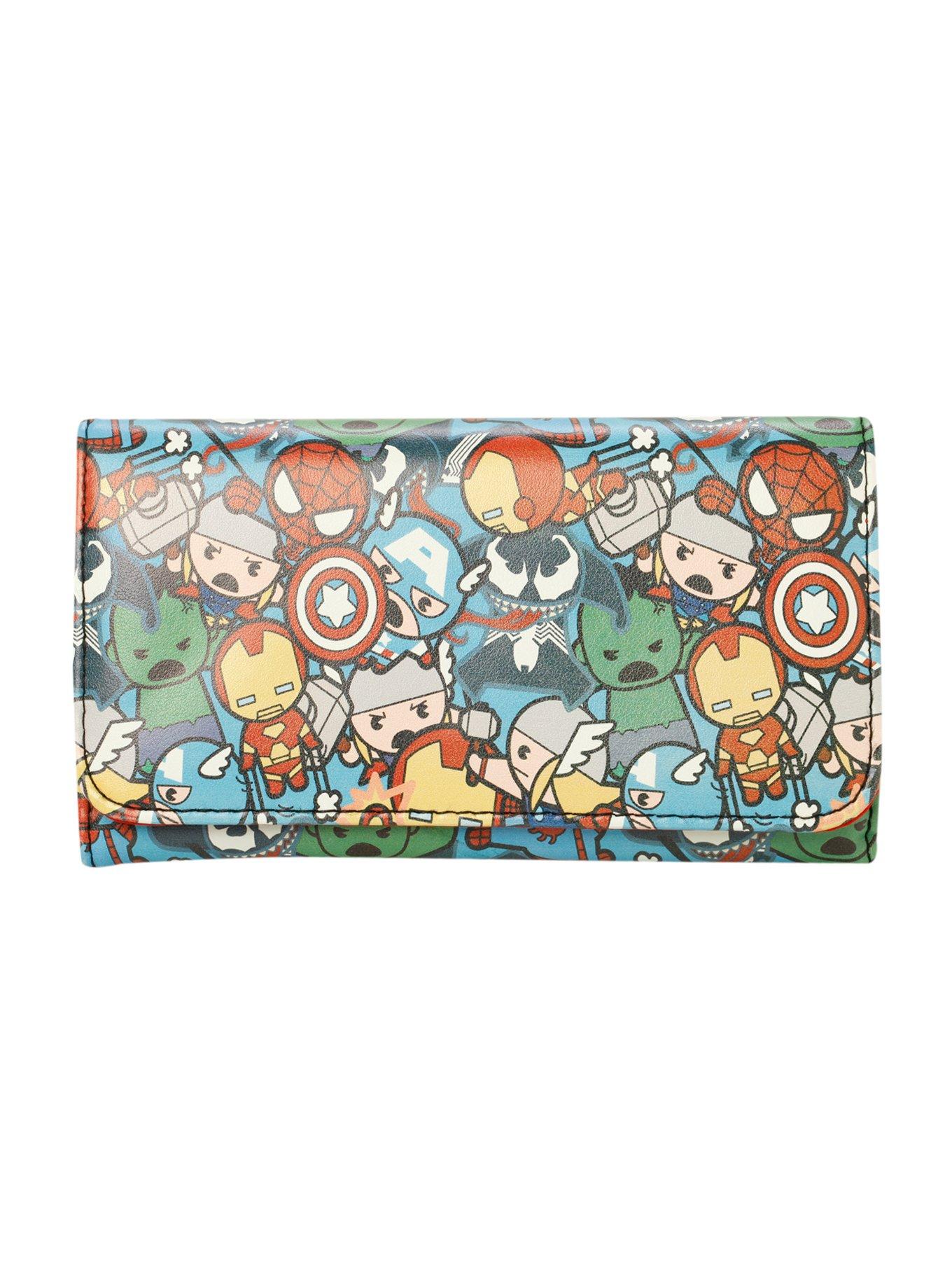 Marvel Kawaii Characters Flap Wallet, , hi-res
