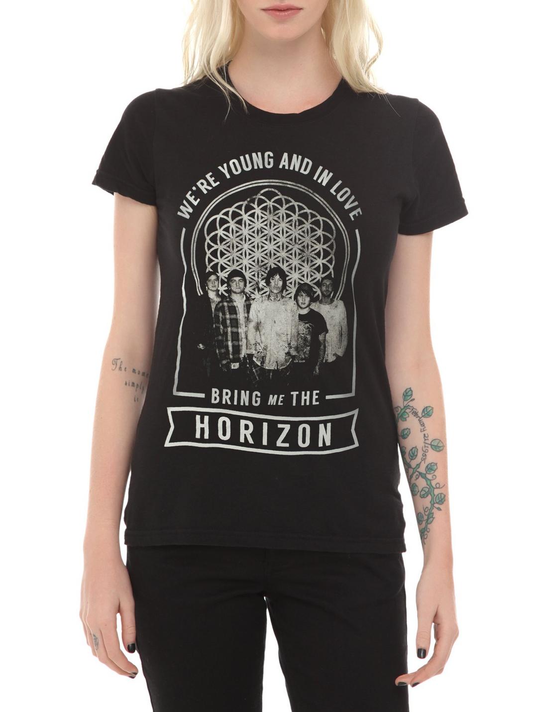Bring Me The Horizon Young And In Love Girls T-Shirt, BLACK, hi-res