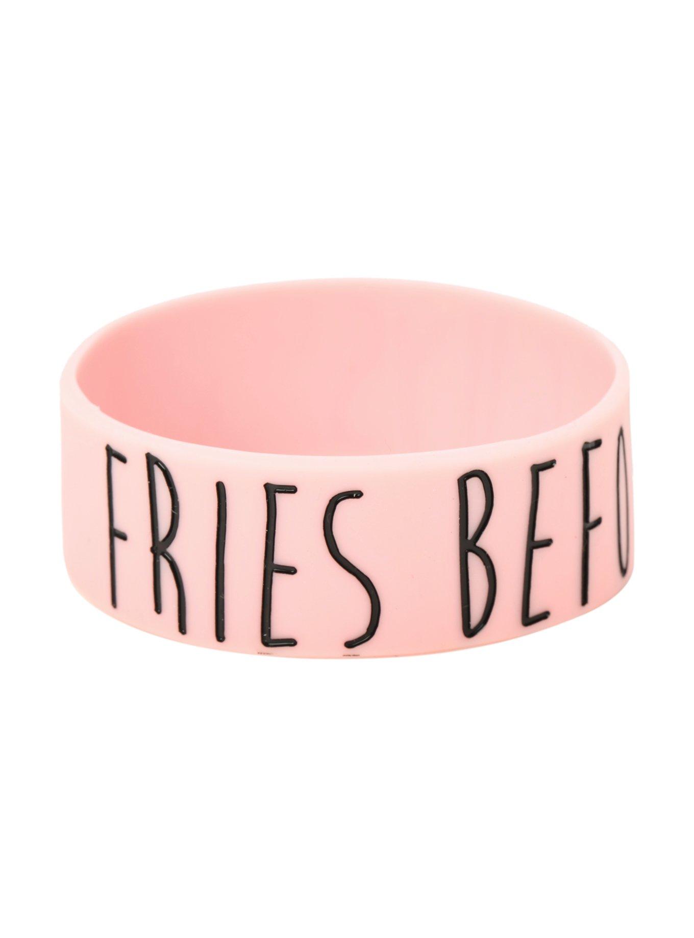 Fries Before Guys Rubber Bracelet, , hi-res