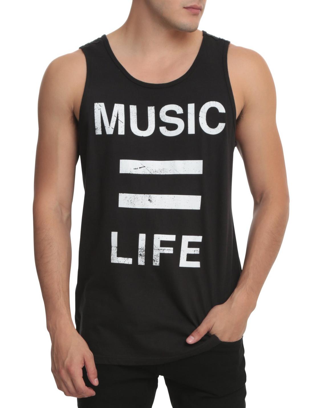 Music = Life Tank Top, BLACK, hi-res