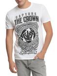 Capture The Crown Crest T-Shirt, WHITE, hi-res