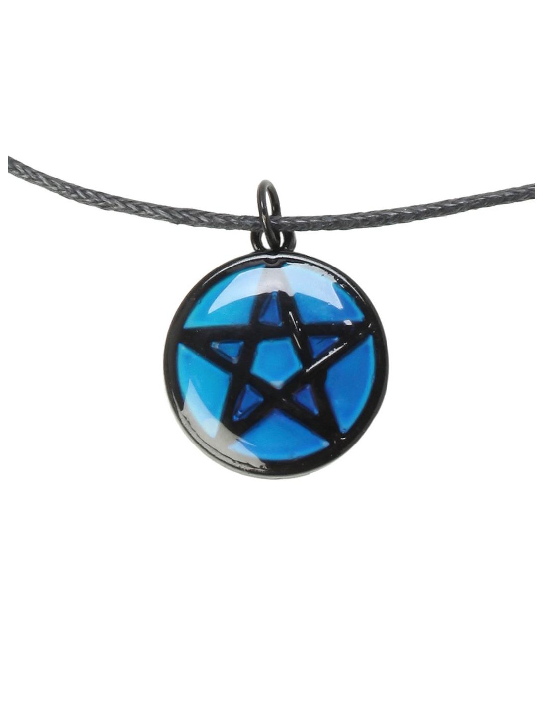 Pentagram Mood Cord Necklace, , hi-res