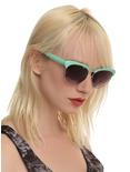 Mint Half-Rim Round Sunglasses, , hi-res
