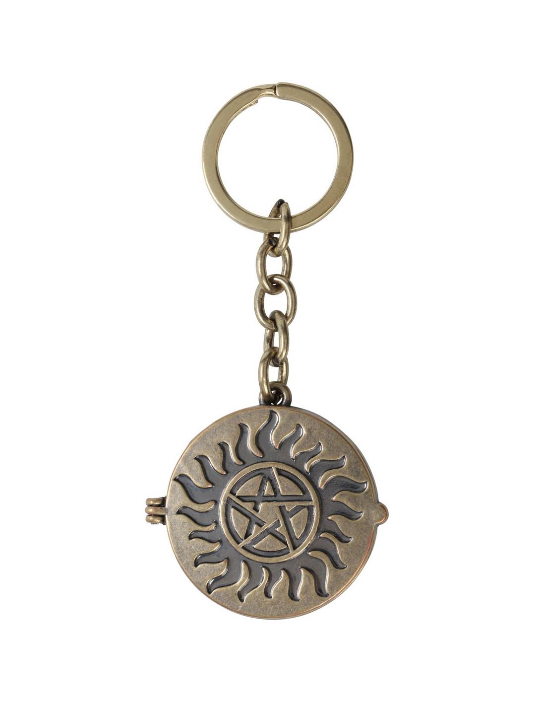 Supernatural Sam & Dean Locket Key Chain, , hi-res