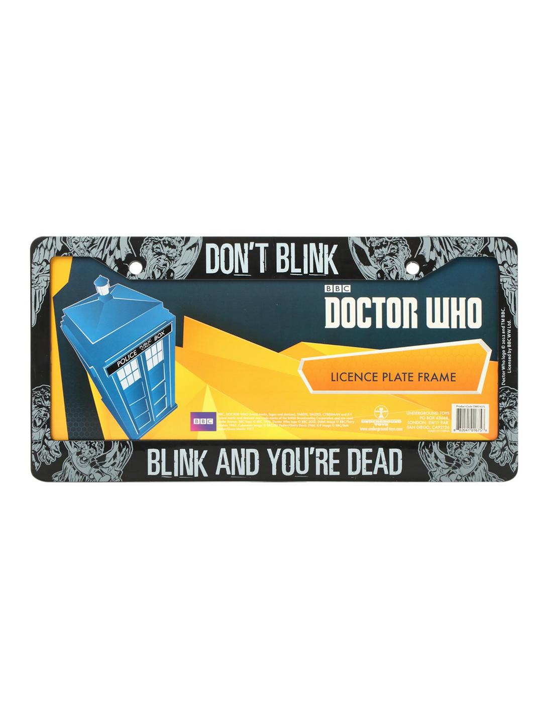 Doctor Don't Blink License Plate Frame, , hi-res