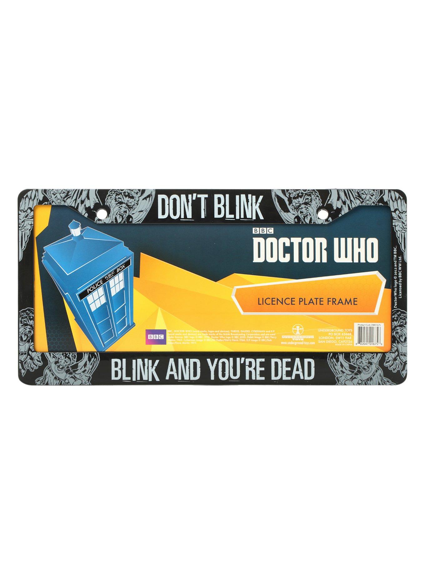 Doctor Don't Blink License Plate Frame, , hi-res