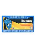 Doctor Who My Other Ride License Plate Frame, , hi-res