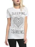Sleeping With Sirens Heart Maze Girls T-Shirt 2XL, WHITE, hi-res