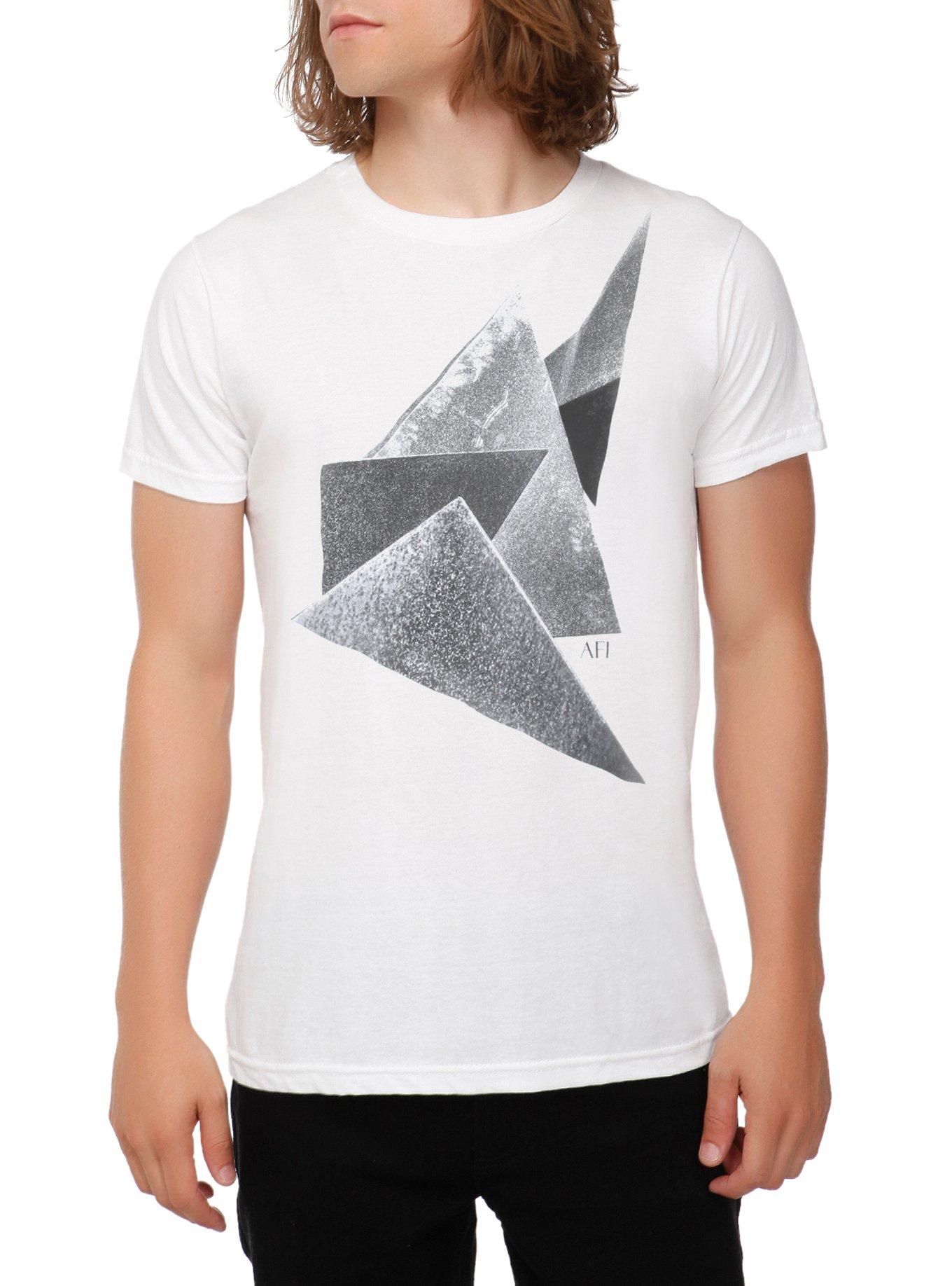 AFI Triangles T-Shirt, WHITE, hi-res