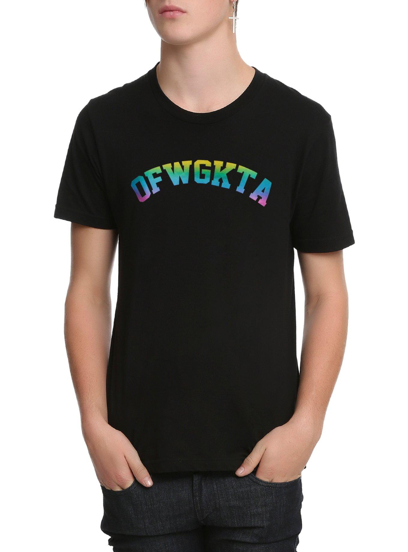 Odd Future OFWGKTA Rainbow T-Shirt, BLACK, hi-res