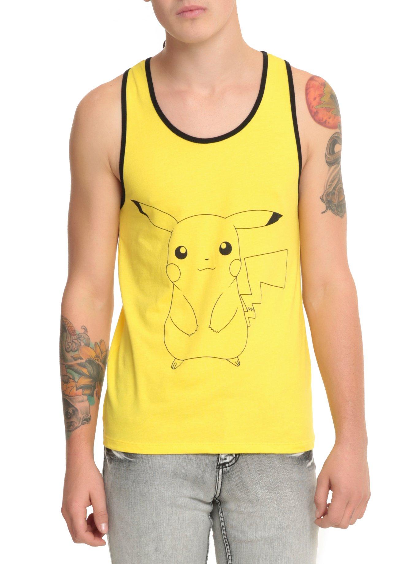 Pokemon Pikachu Tank Top, BLACK, hi-res