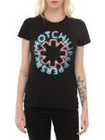 Red Hot Chili Peppers Neon Sign Logo Girls T-Shirt, BLACK, hi-res