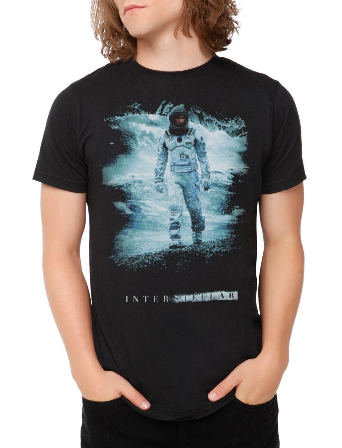 Interstellar Poster T-Shirt, BLACK, hi-res