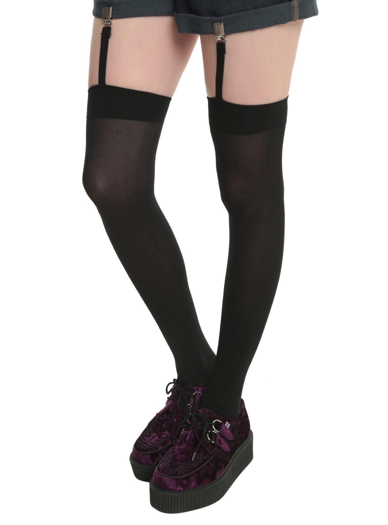 Garter thigh high socks best sale