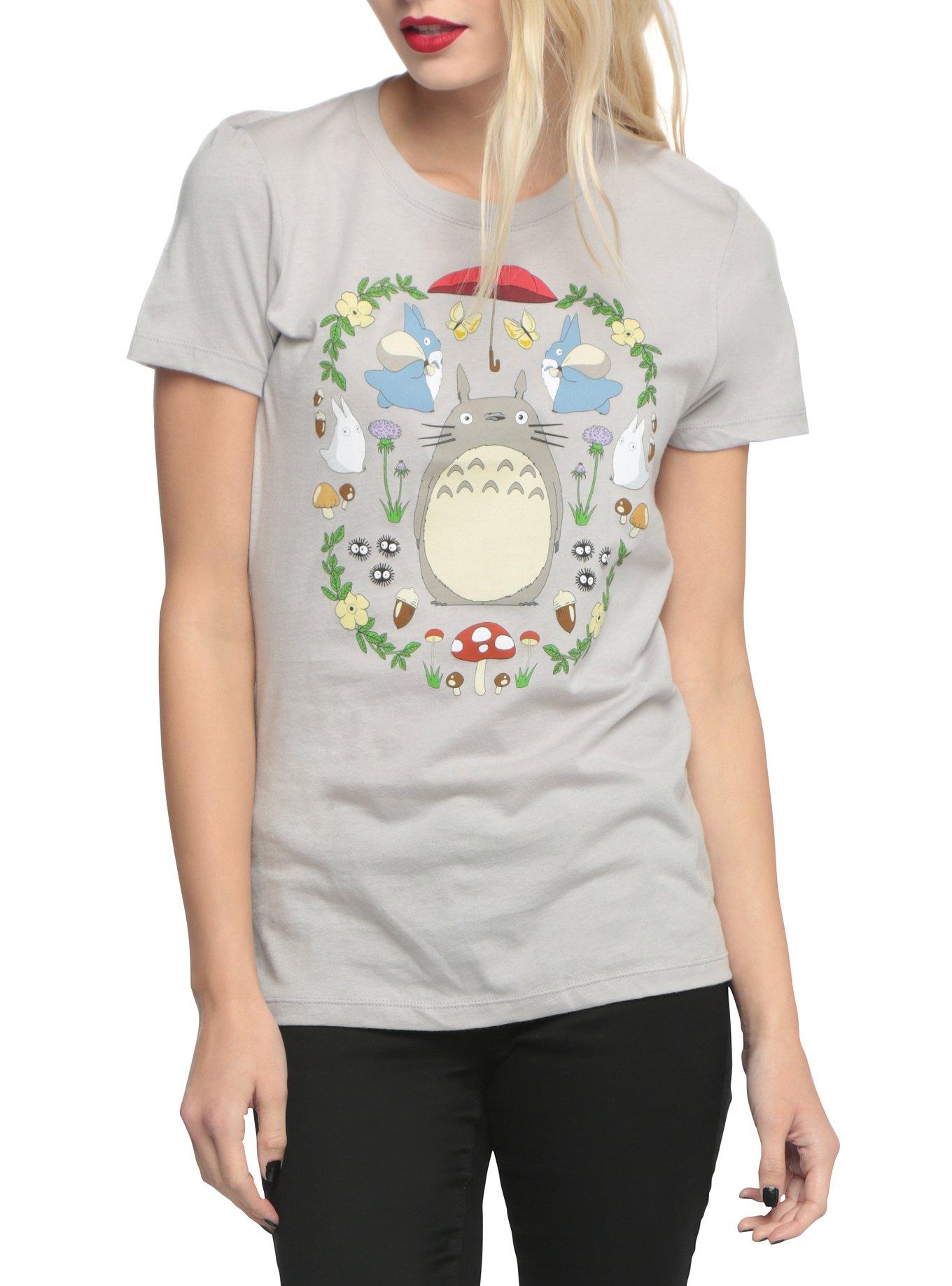 Studio Ghibli Her Universe My Neighbor Totoro Dream Garden Girls T-Shirt, LIGHT GRAY, hi-res