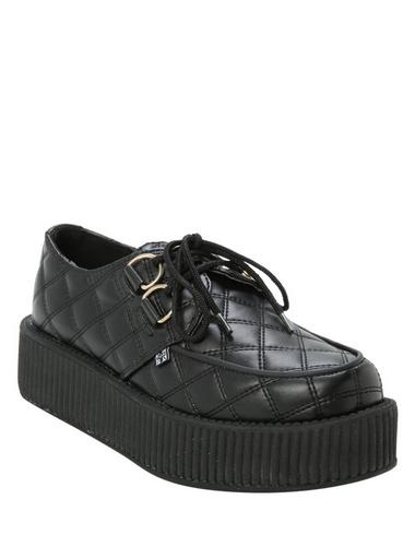 Black Quilted Viva Mondo Creepers Hot Topic