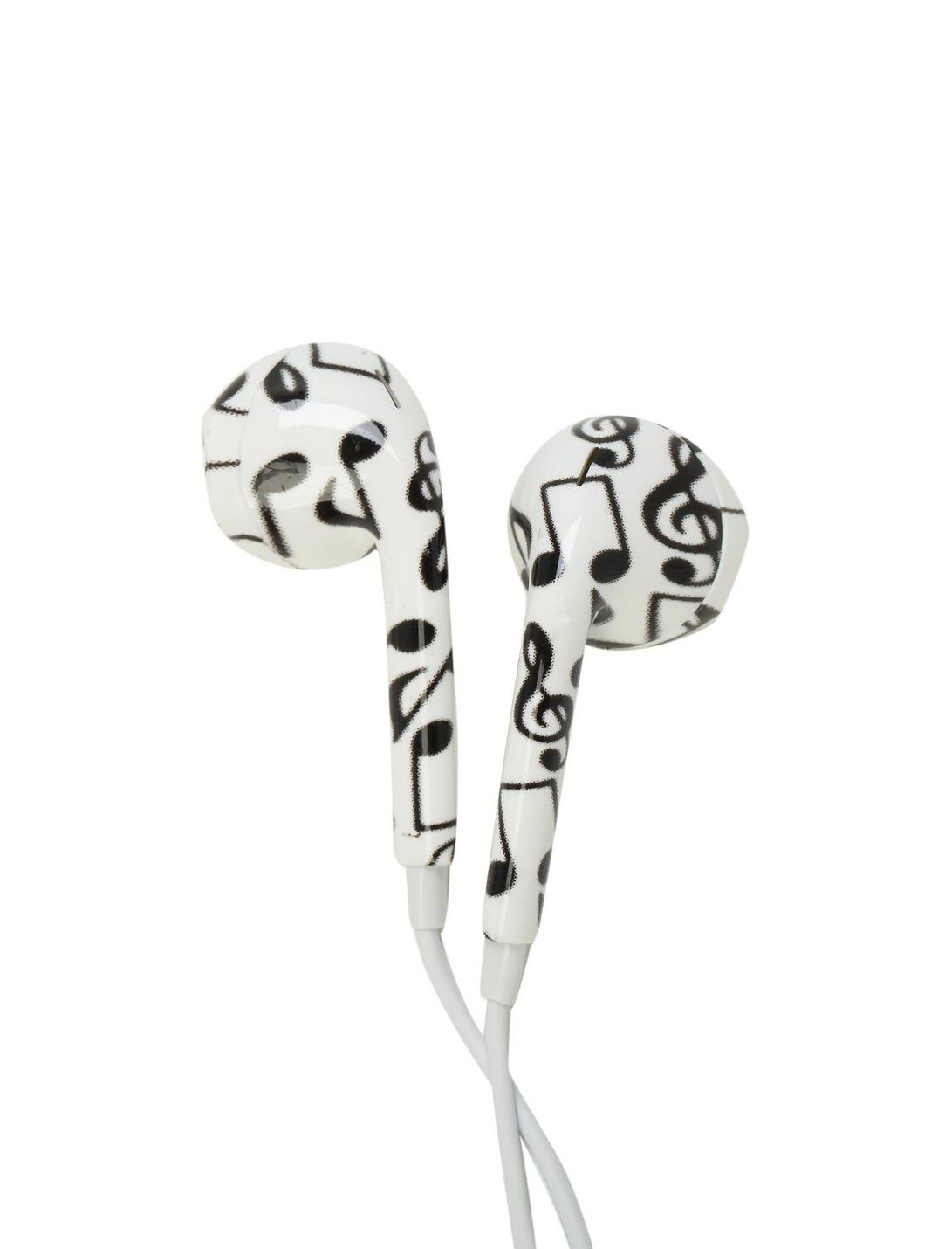MiCase Music Note Print Earbuds, , hi-res