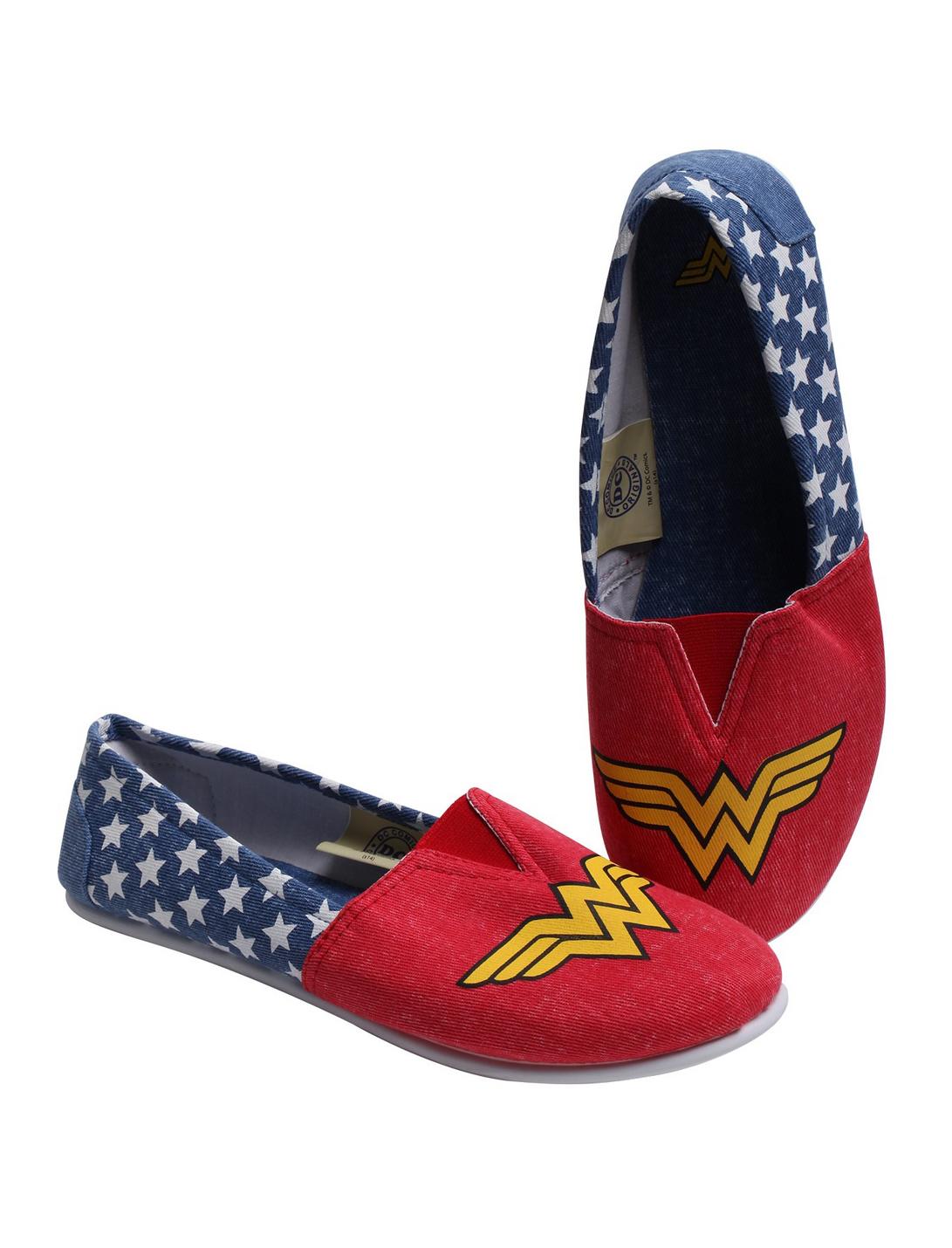 DC Comics Wonder Woman Slip-On Shoes, , hi-res
