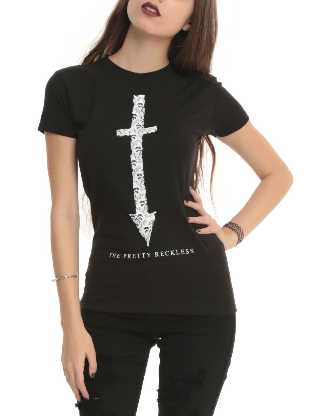 The Pretty Reckless Arrow Cross Girls T-Shirt, BLACK, hi-res