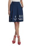 Anchor Sailor Skirt, NAVY, hi-res